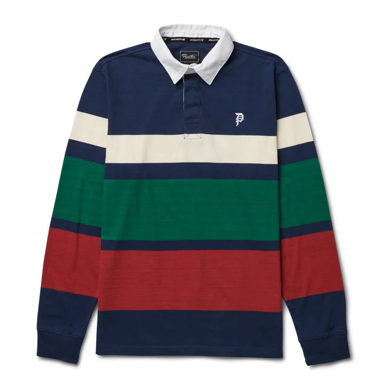 Primitive 'Dirty P' L/S Polo - Navy-1