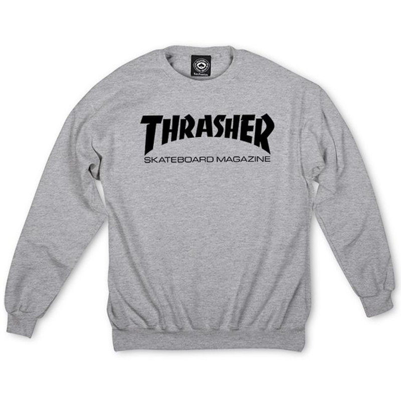 Thrasher 'Mag Logo' Sweatshirt - Grey-1