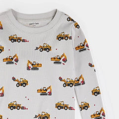 I Dig You Print on Lunar Rock PJ Set | Petit Lem-3