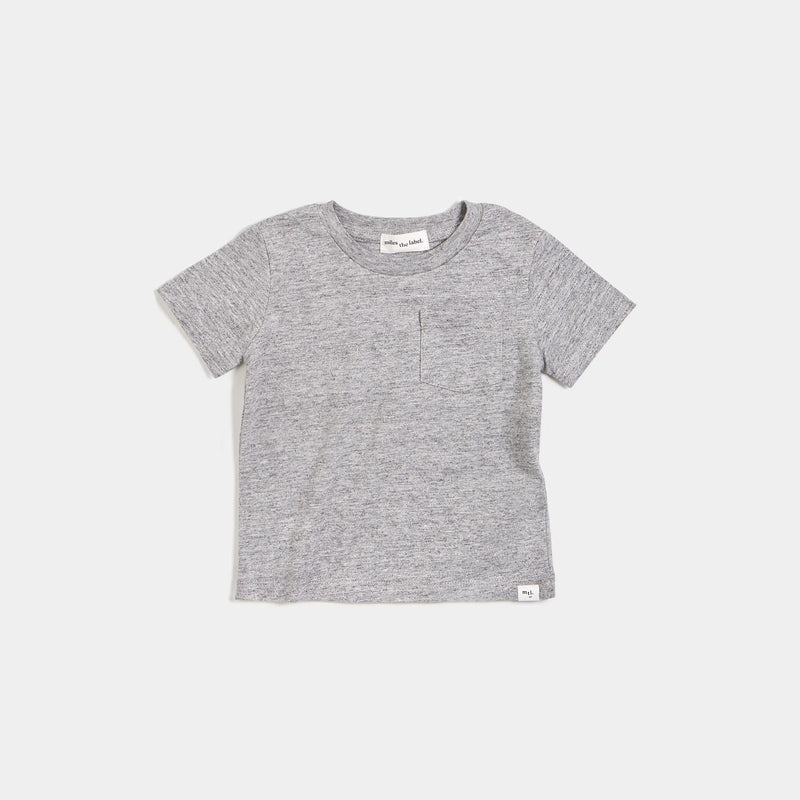 Basic Heather Grey Baby T-Shirt | Miles The Label-1