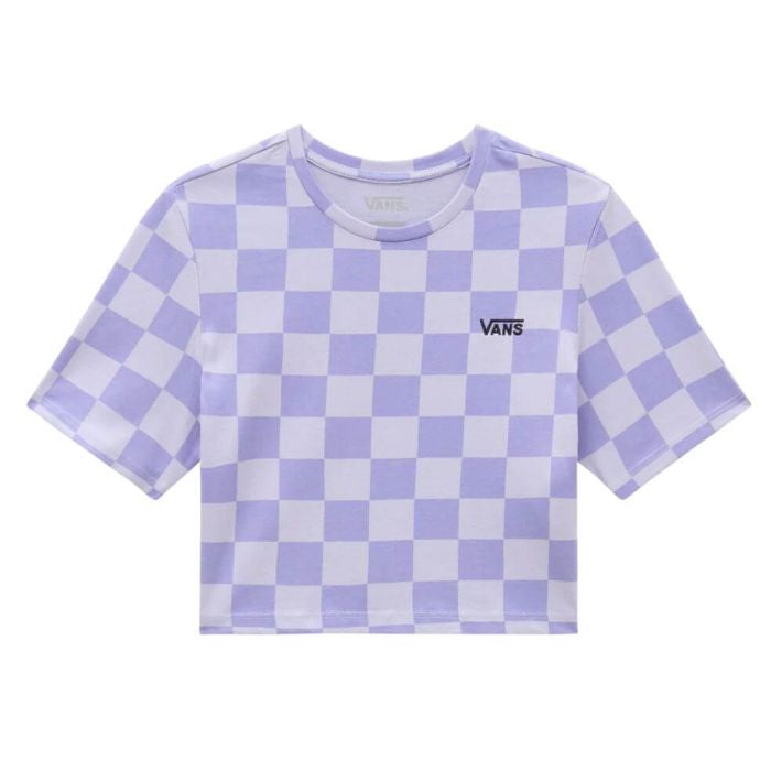 Vans 'Checkerboard Crew' Cropped Tee - Lavender (Women's)-1