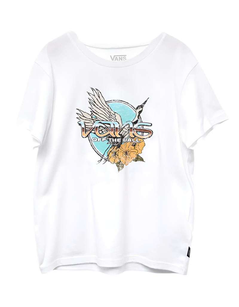 Vans 'Crane Call' Cropped Tee - White (Women's)-1