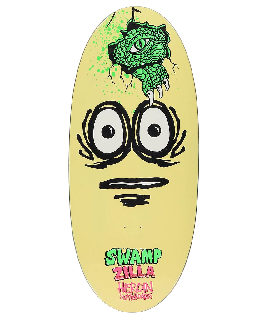 Heroin Skateboards 'Eggzilla' Shaped Skate Deck-1