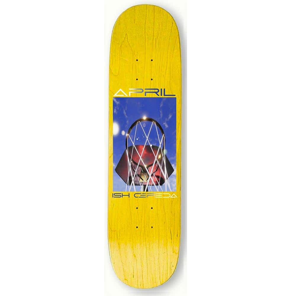 April Skateboards 'Ish Cepeda All Net' Skate Deck - Yellow-1
