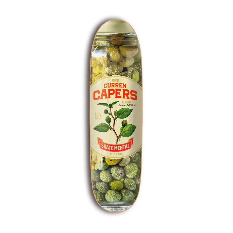 Skate Mental ‘Curren Capers' Shaped Skate Deck - Green-1