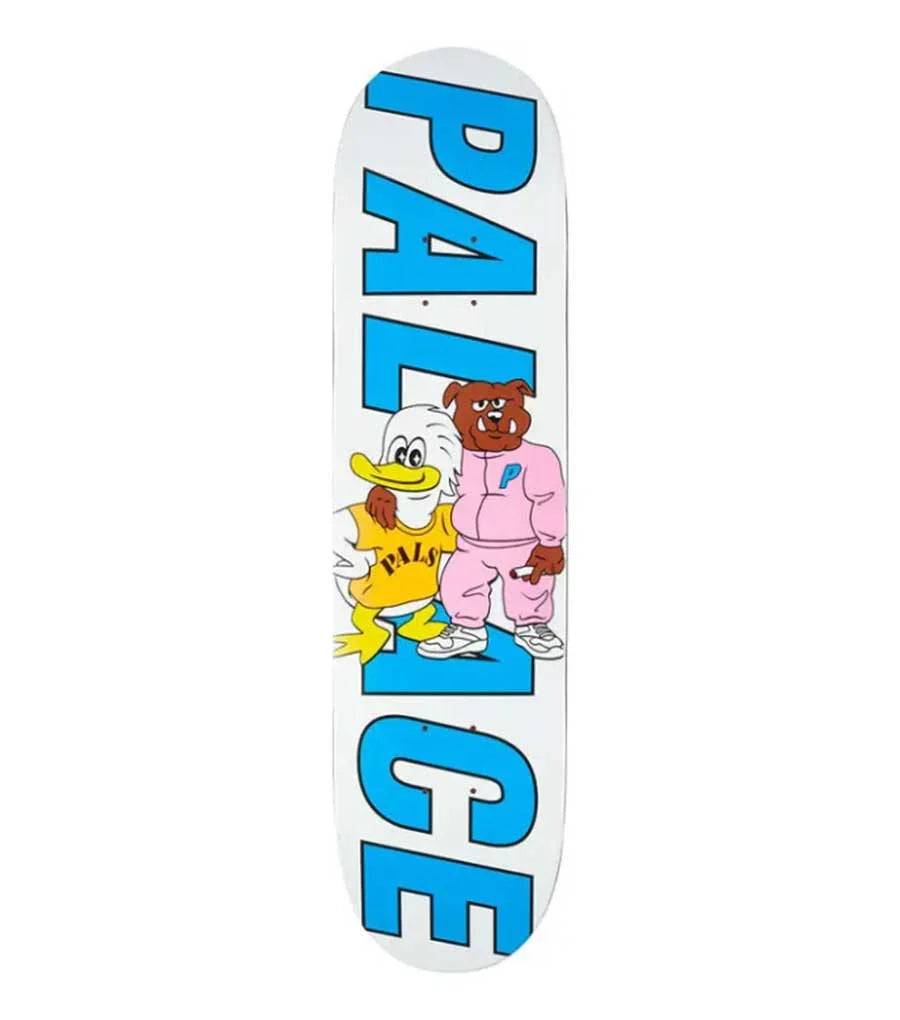Palace 'Duck & Dog' Skate Deck - White-1