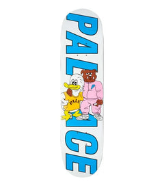Palace 'Duck & Dog' Skate Deck - White-1