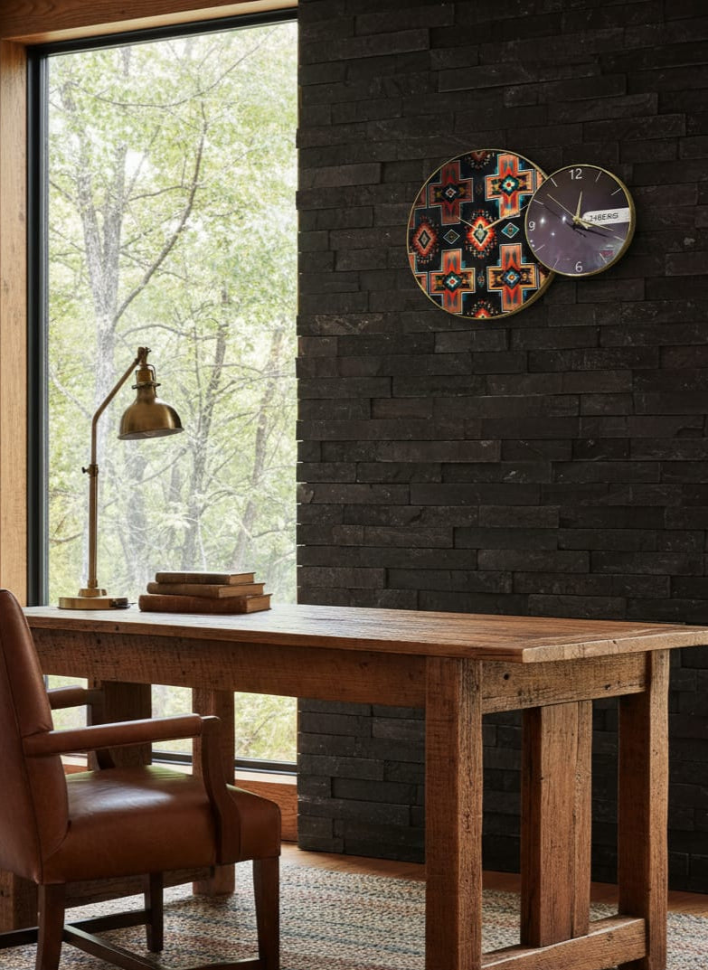 Native Patterm Wall Clock-2