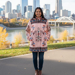Blush Turtle 3/4-Length Coat-1