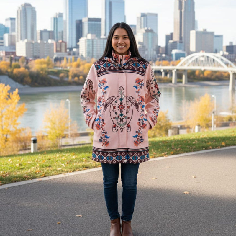 Blush Turtle 3/4-Length Coat-1