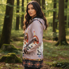 Soft purple Eagle 3/4-Length Coat-3