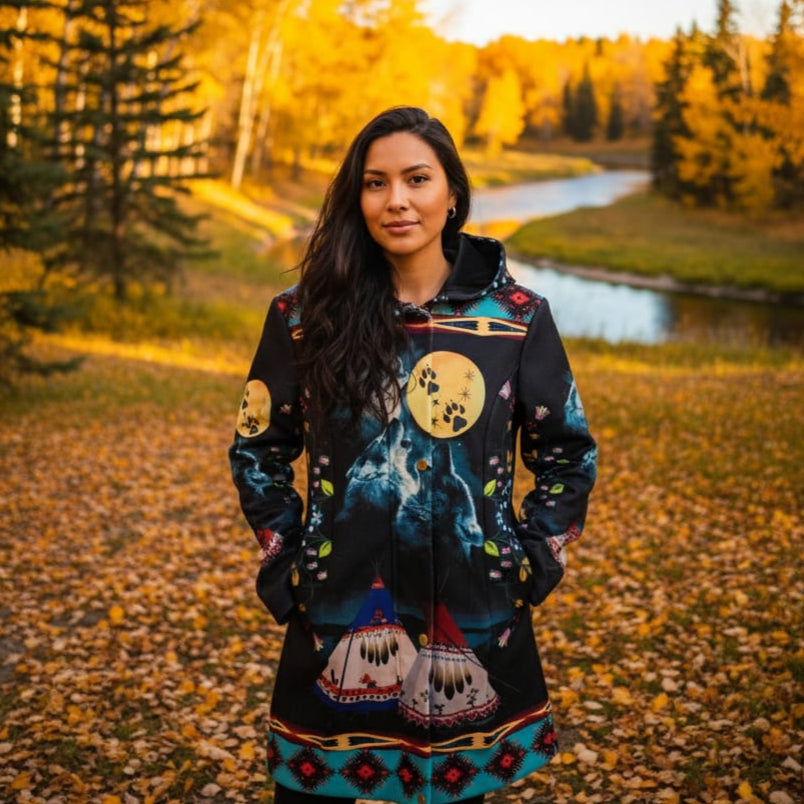 Eternal Wolf 3/4-Length Coat-2