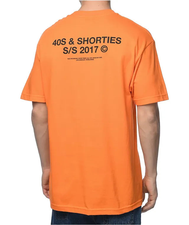 40’s & Shorties 'General Logo' Tee -  Orange-4