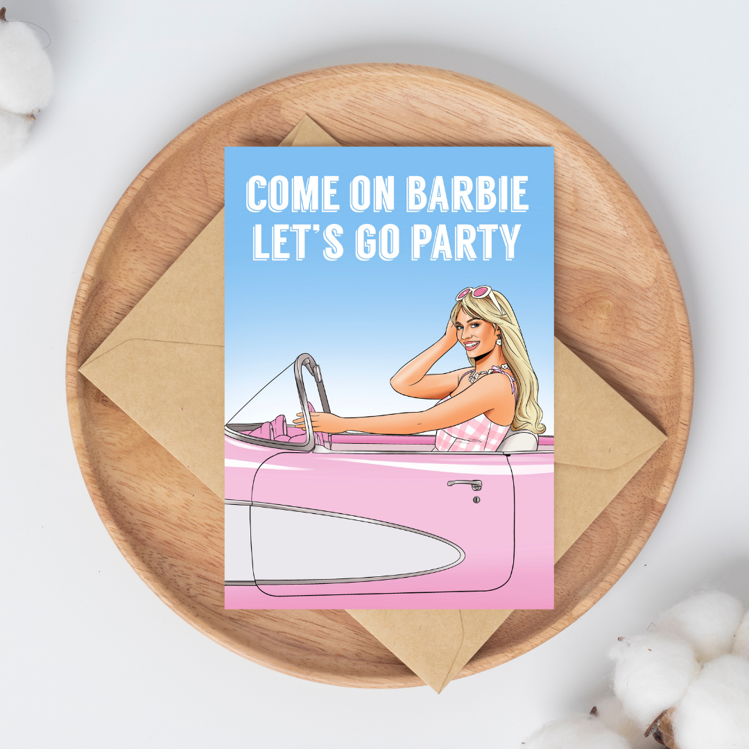 Let's Go Party Greeting Card-1