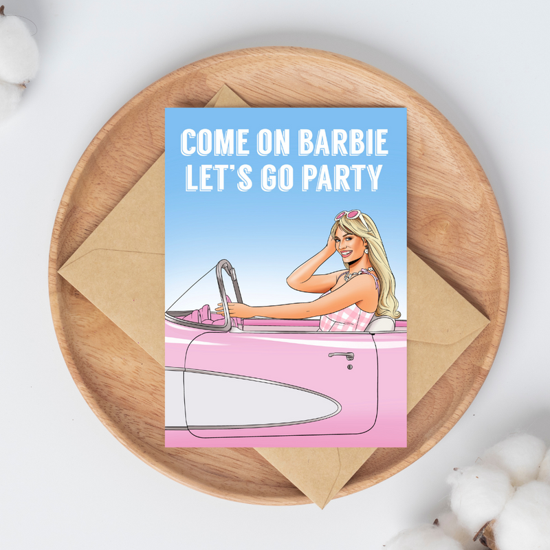 Let's Go Party Greeting Card-1