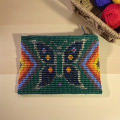Butterfly Beaded coin purse-2