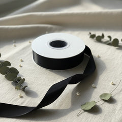 30 Meter Double Face Black #860 Ribbon Roll-1