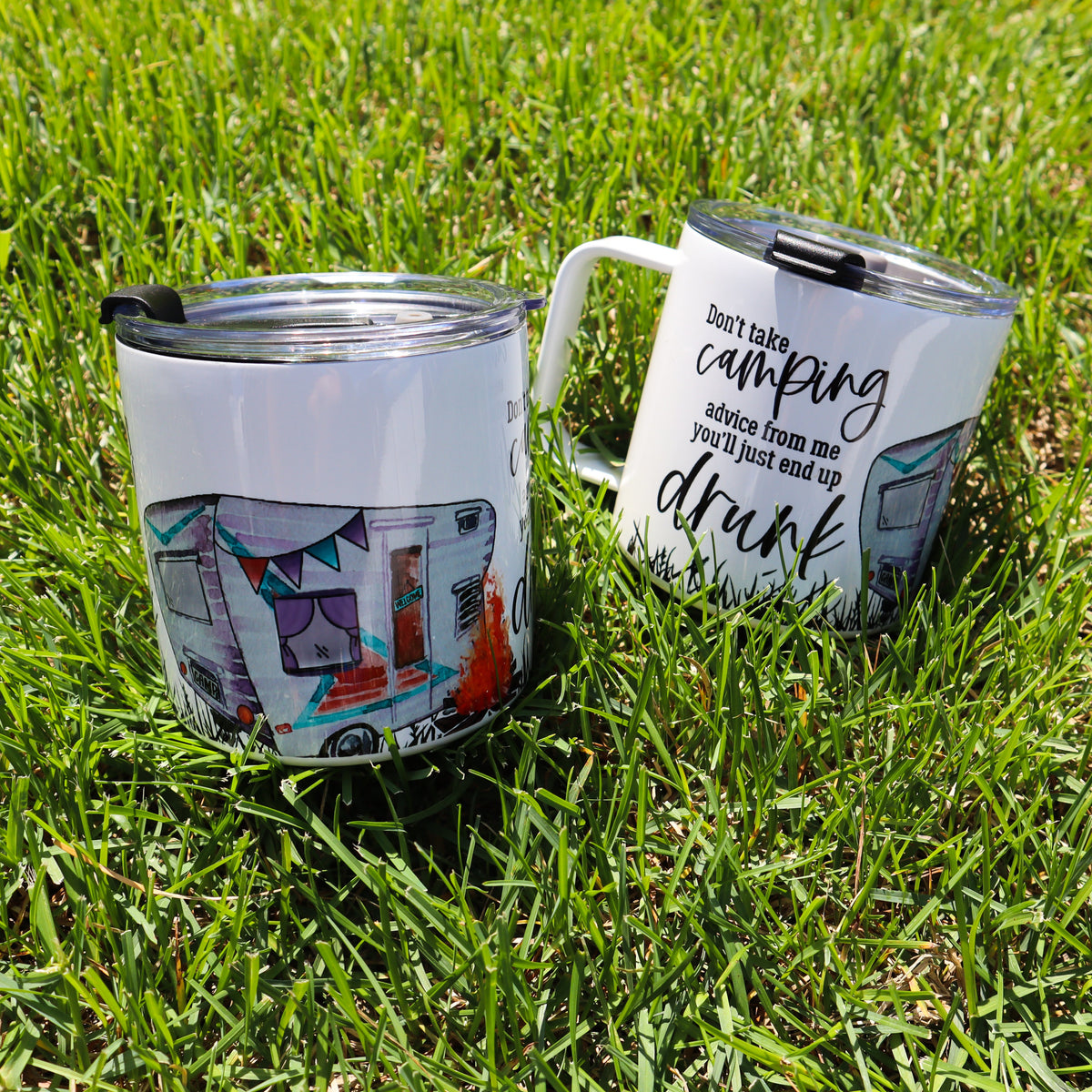 Camping Advice Stainless Steel 17oz Coffee Mug | Summer Mug-1