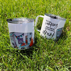 Camping Advice Stainless Steel 17oz Coffee Mug | Summer Mug-1