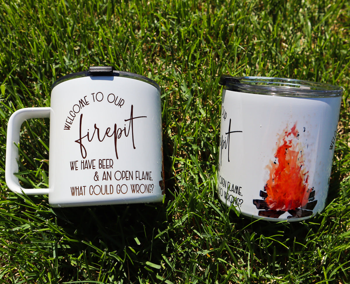 Firepit Stainless Steel 17oz Coffee Mug | Summer Mug-1