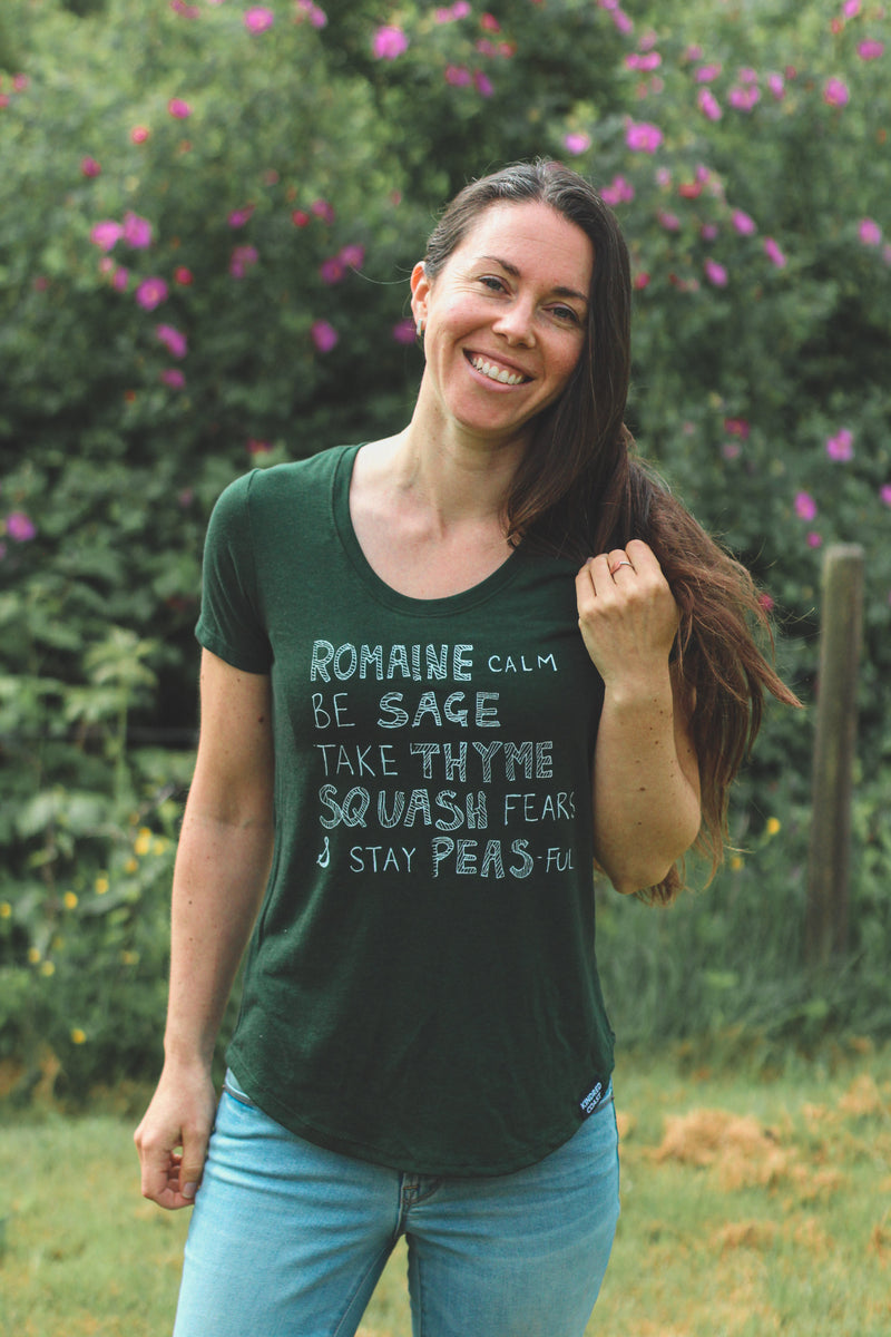 VEGGIE WISDOM - Women's Bamboo Tee-2