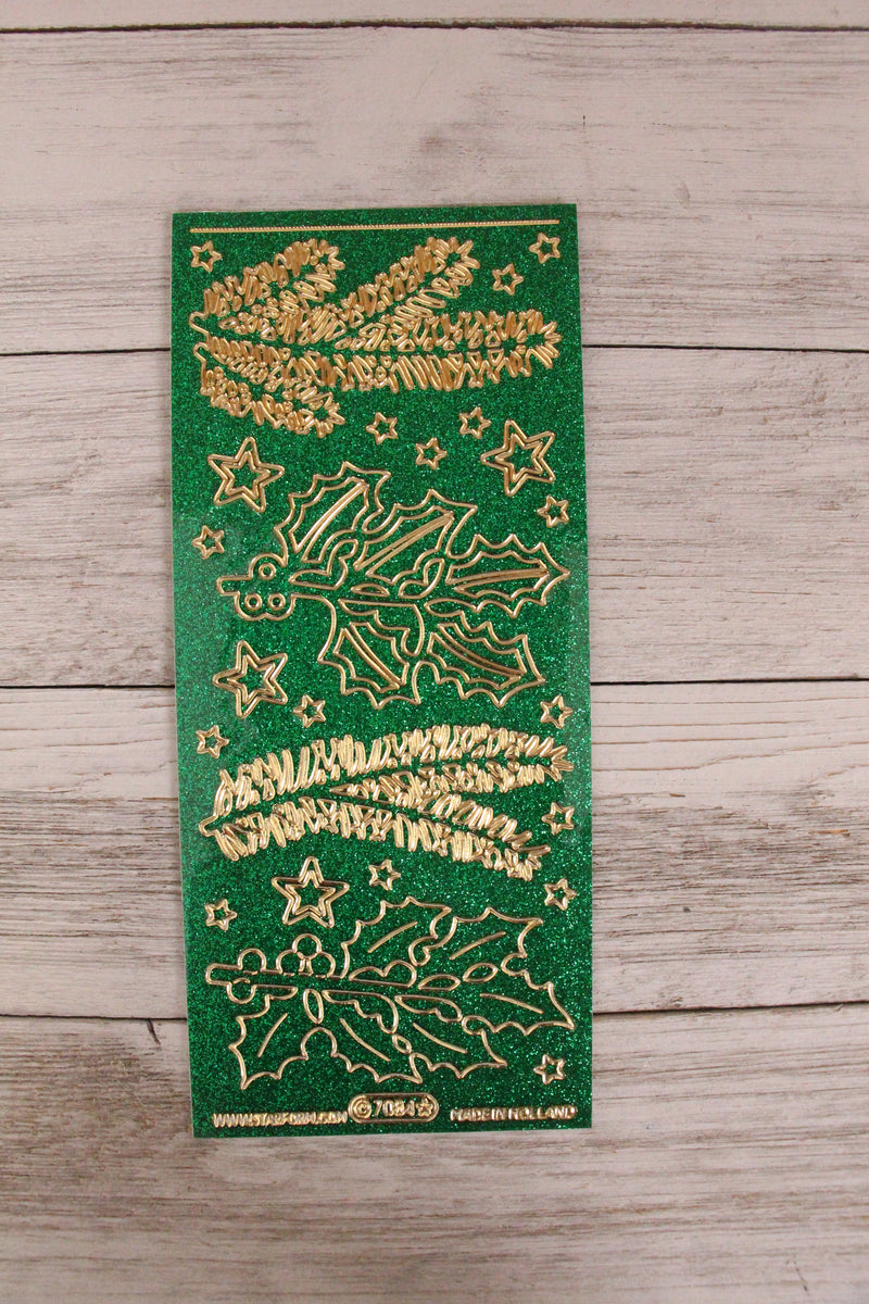 Deco Stickers - Pine/Holly Branches-2