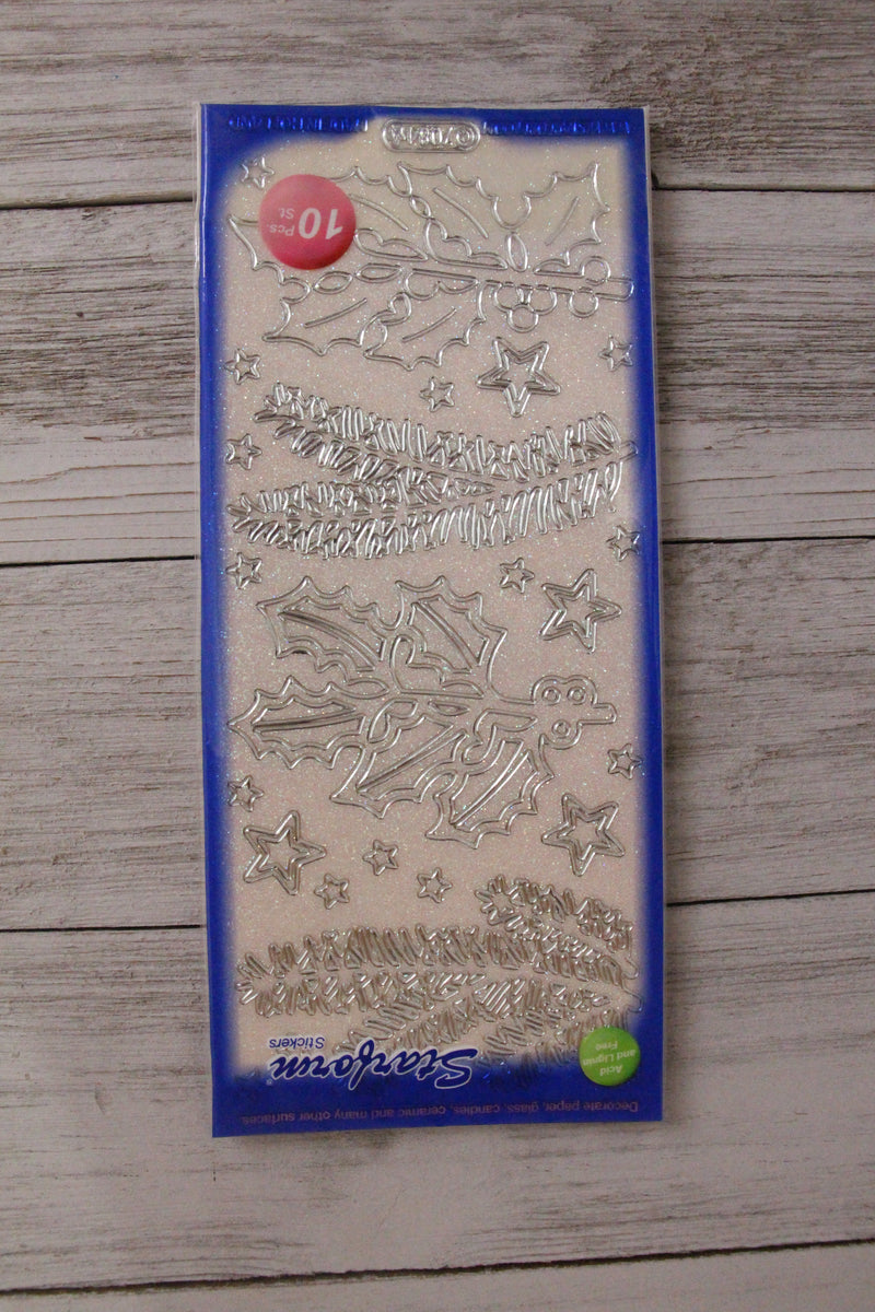 Deco Stickers - Pine/Holly Branches-7