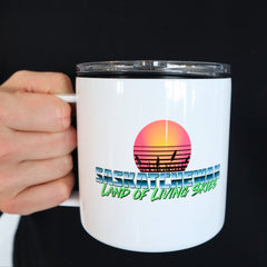 Saskatchewan Retro 80s Stainless Steel 17oz Coffee Mug-1