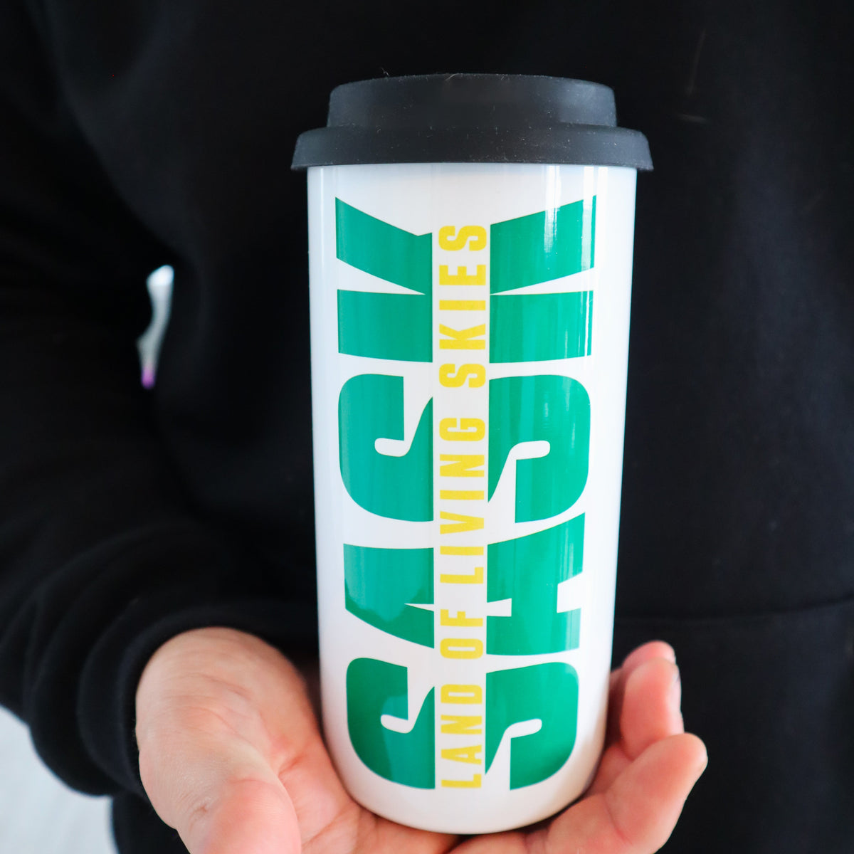 Vaso de acero inoxidable SASK Land Of Living Skies de 16 oz