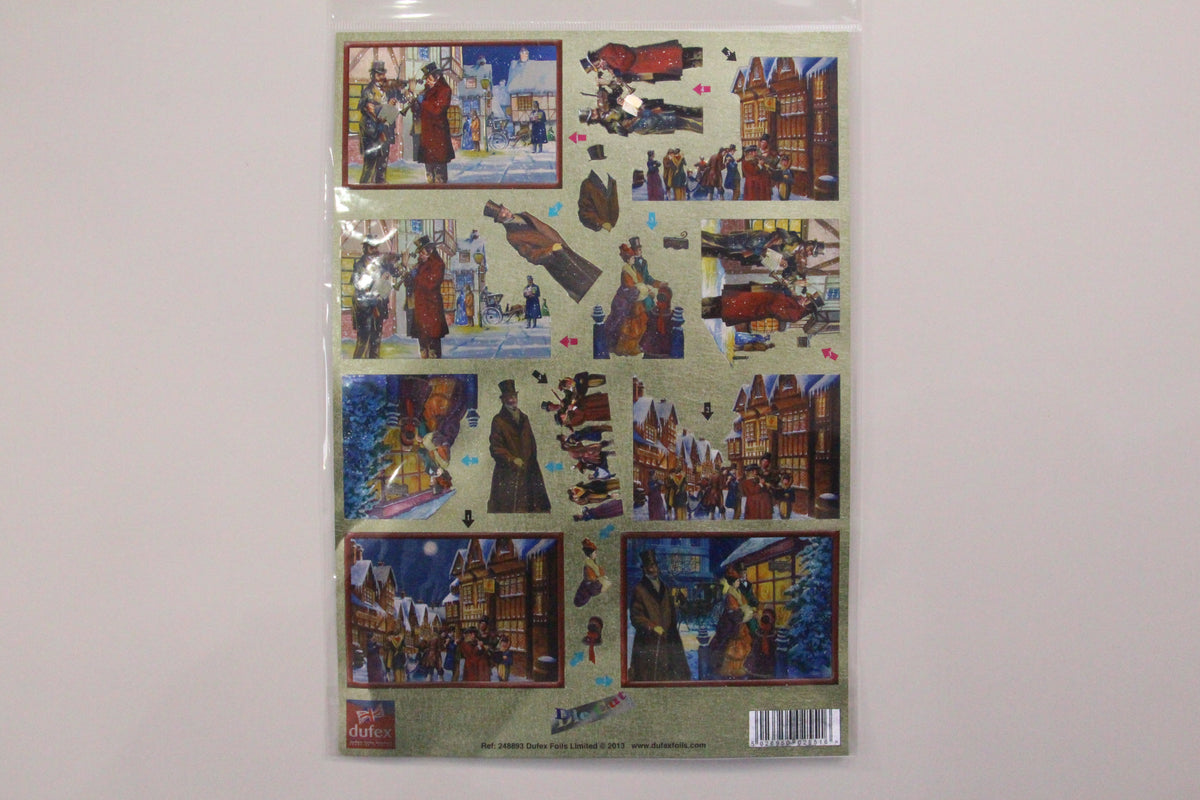 Dufex Metallic Pre-cut 3D Sheet - Festive Street Scenes-1