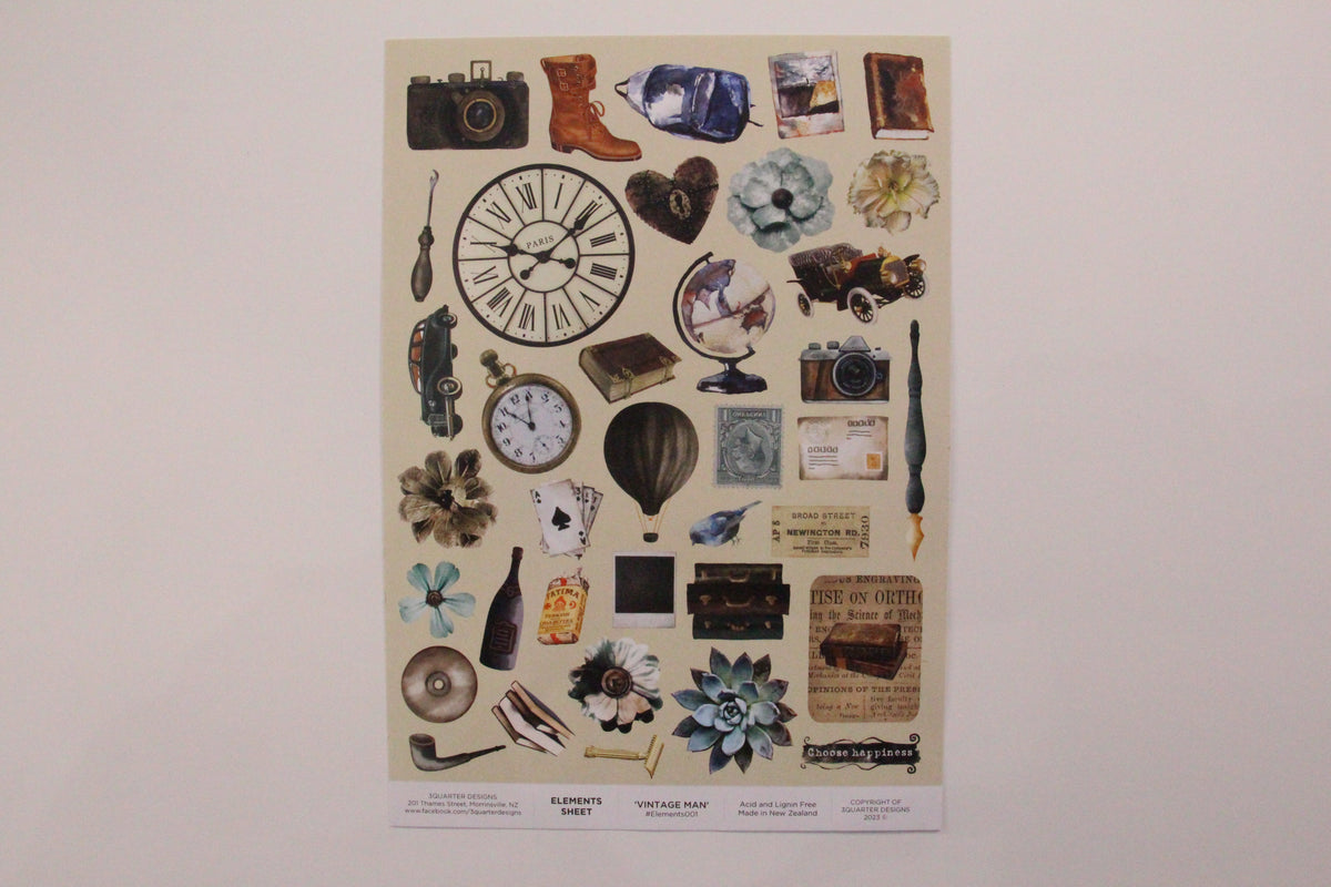 Elements Sheet - "Vintage Man"-1