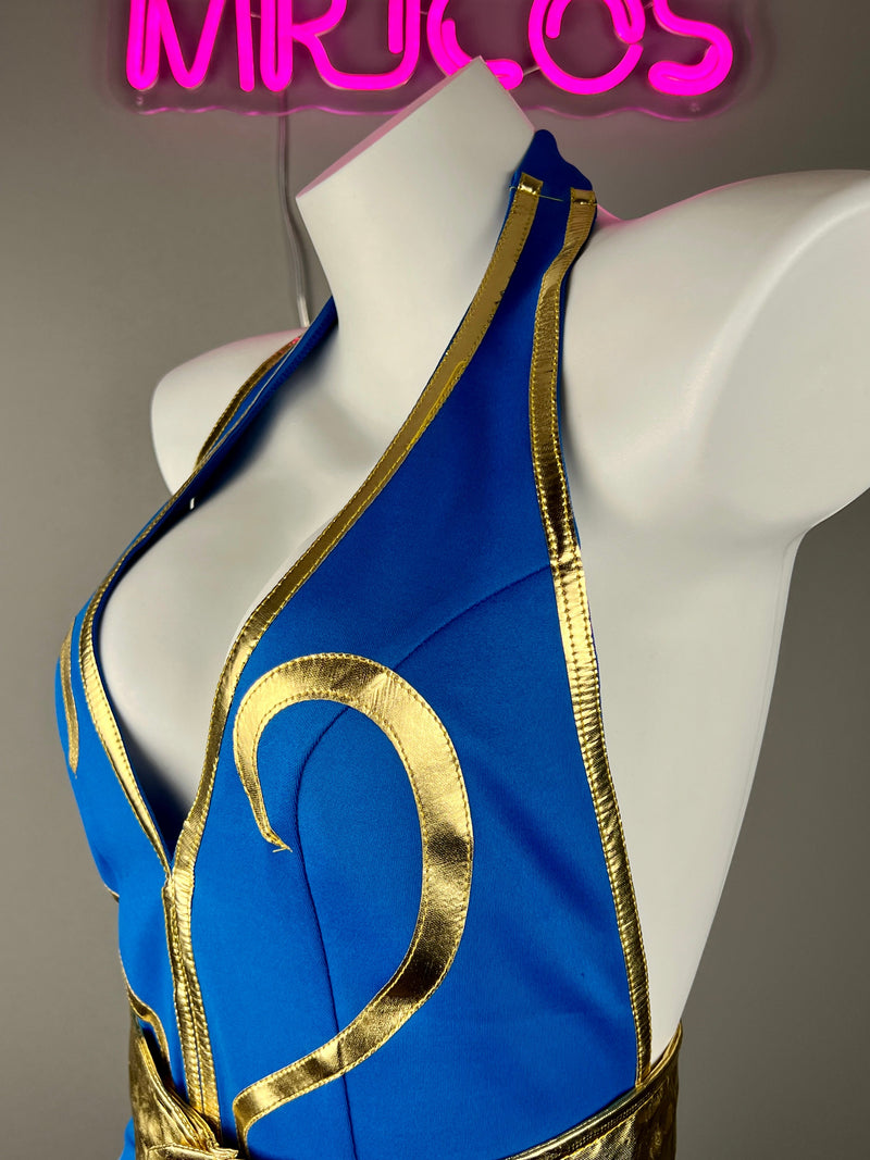 [Inventory Clearance] Chun Li Cosplay Costume Cheongsam Dress Lingerie Set-4