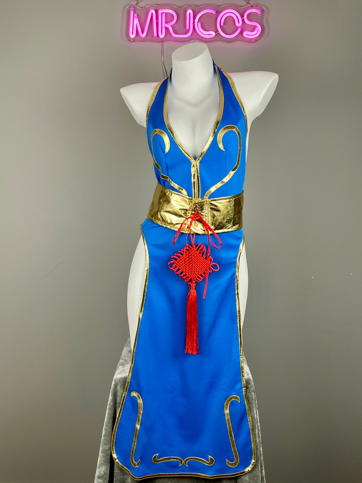 [Inventory Clearance] Chun Li Cosplay Costume Cheongsam Dress Lingerie Set-2