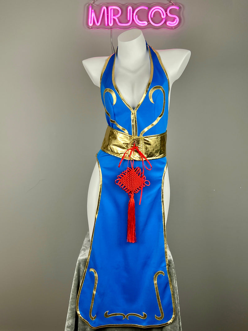 [Inventory Clearance] Chun Li Cosplay Costume Cheongsam Dress Lingerie Set-2