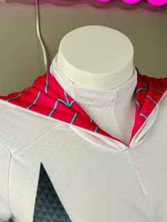 Super Hero Spider Gwen Cosplay Full Bodysuit Halloween Costume Zentai-4
