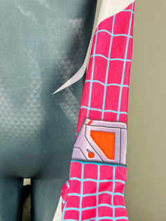 Super Hero Spider Gwen Cosplay Full Bodysuit Halloween Costume Zentai-3