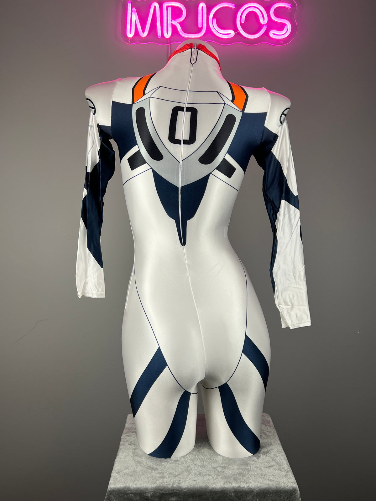 Anime Style Spandex Cosplay Bodysuit Plug Suit Halloween Costume Zentai-4