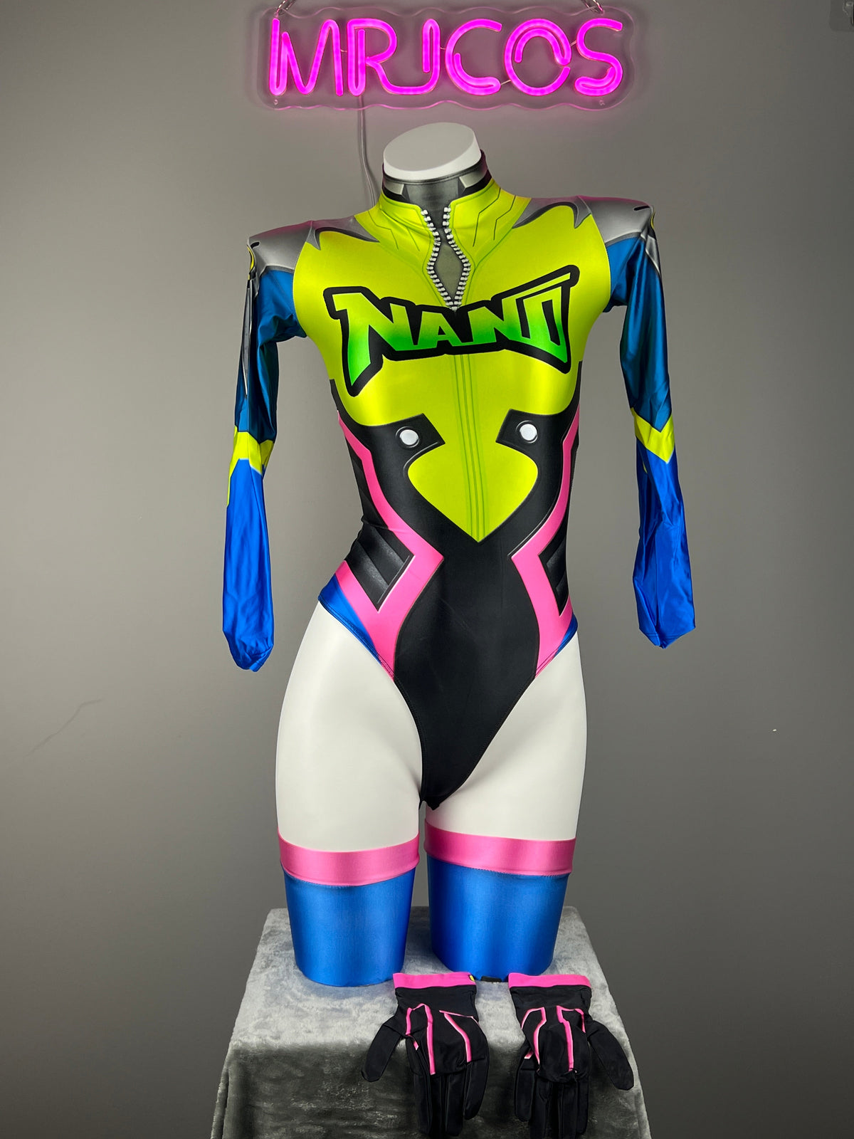 Spandex Cosplay Open Crotch BodySuit Halloween Costume-10