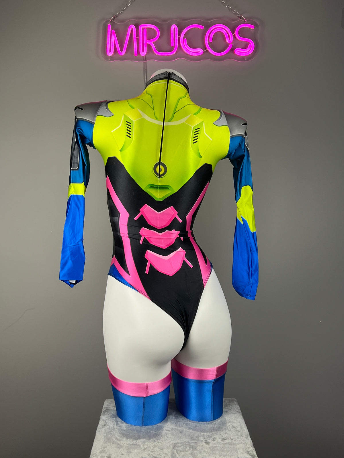 Spandex Cosplay Open Crotch BodySuit Halloween Costume-11