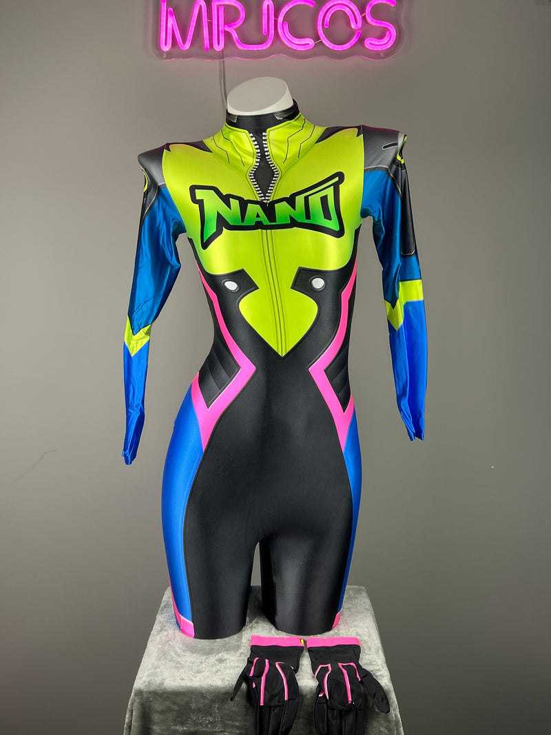 [Inventory Clearance] D.Va Nano Cosplay Bodysuit – Spandex Costume for Halloween-2