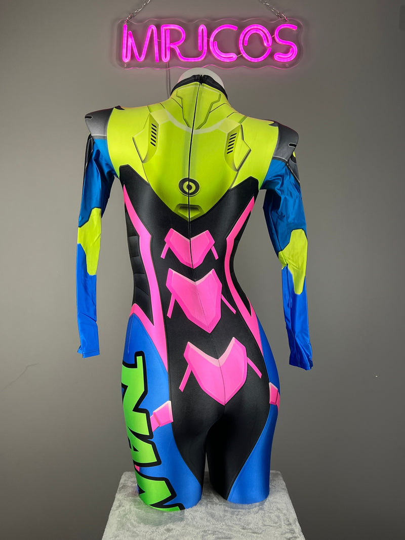 [Inventory Clearance] D.Va Nano Cosplay Bodysuit – Spandex Costume for Halloween-3