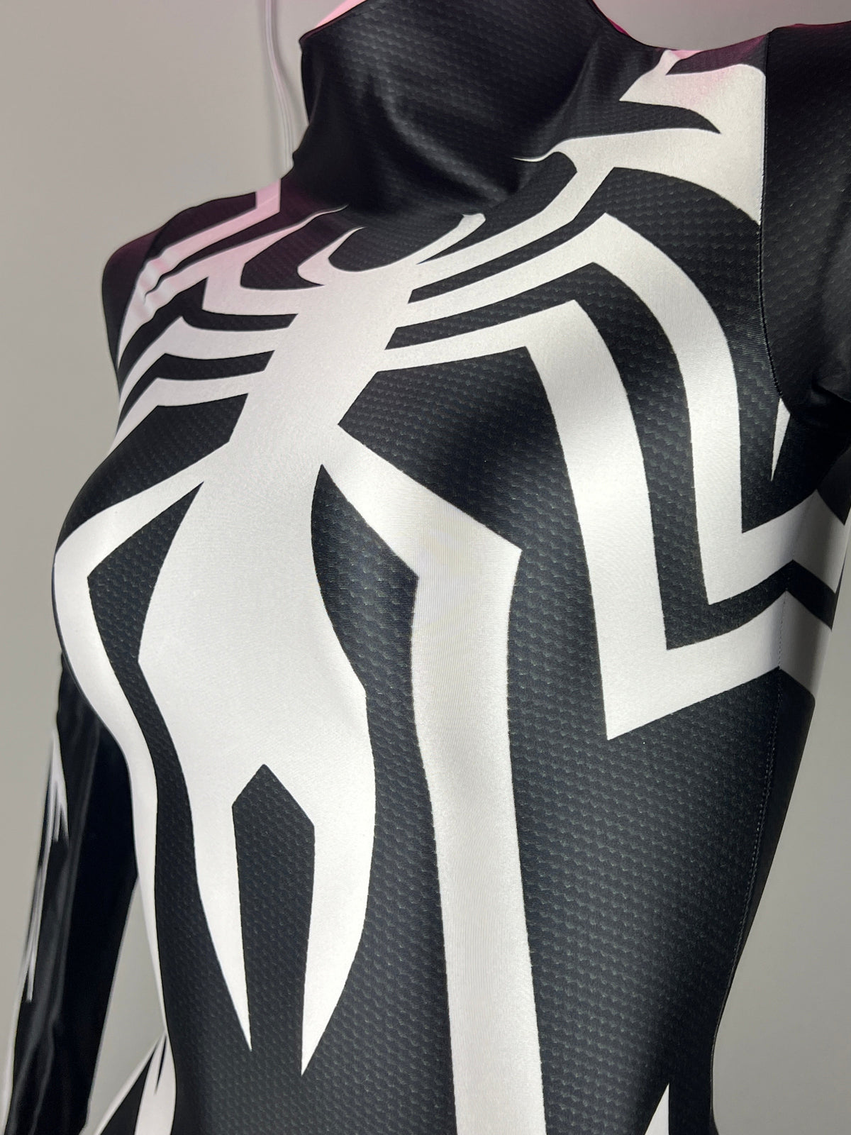 【DISCONTINUED】Symbiote Spider Cosplay Bodysuit | Spandex Black Spider Costume-4
