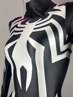 【DISCONTINUED】Symbiote Spider Cosplay Bodysuit | Spandex Black Spider Costume-4