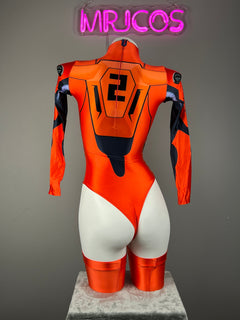 Anime Style Spandex Cosplay BodySuit Plugsuit Halloween Costume-4