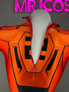 Anime Style Spandex Cosplay BodySuit Plugsuit Halloween Costume-7