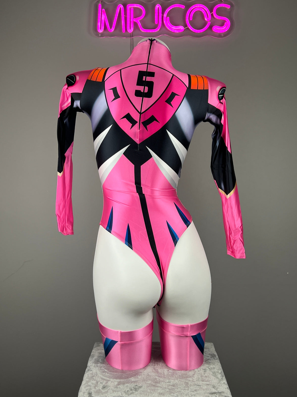 Anime Style Spandex Cosplay BodySuit Plugsuit Halloween Costume-18