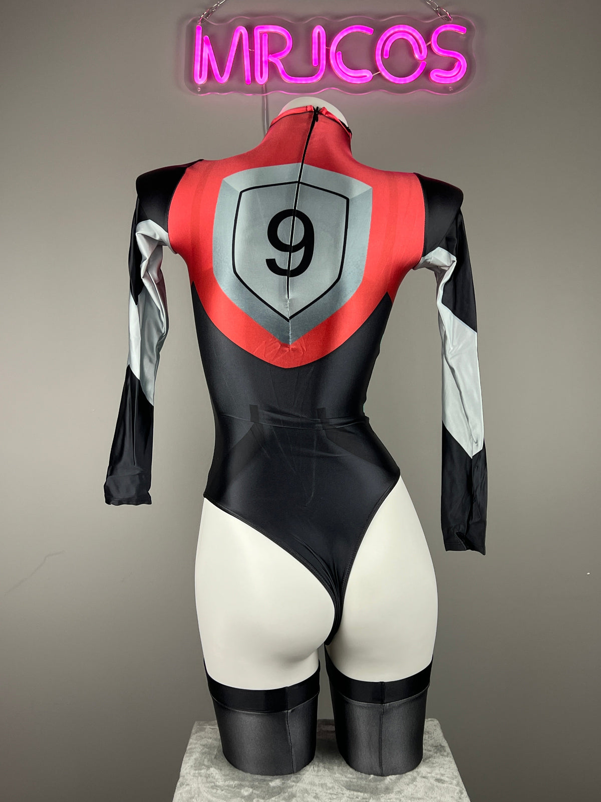 Anime Style Spandex Cosplay BodySuit Plugsuit Halloween Costume-14