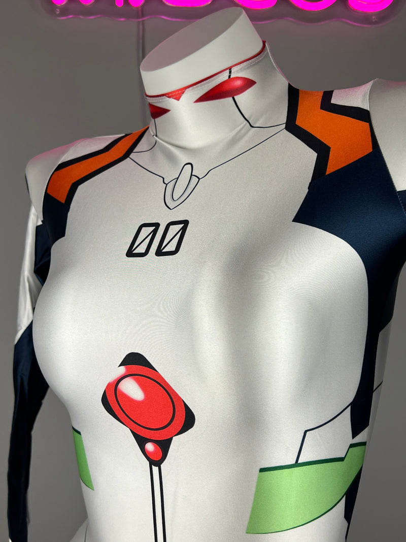 Anime Style Spandex Cosplay BodySuit Plugsuit Halloween Costume-25