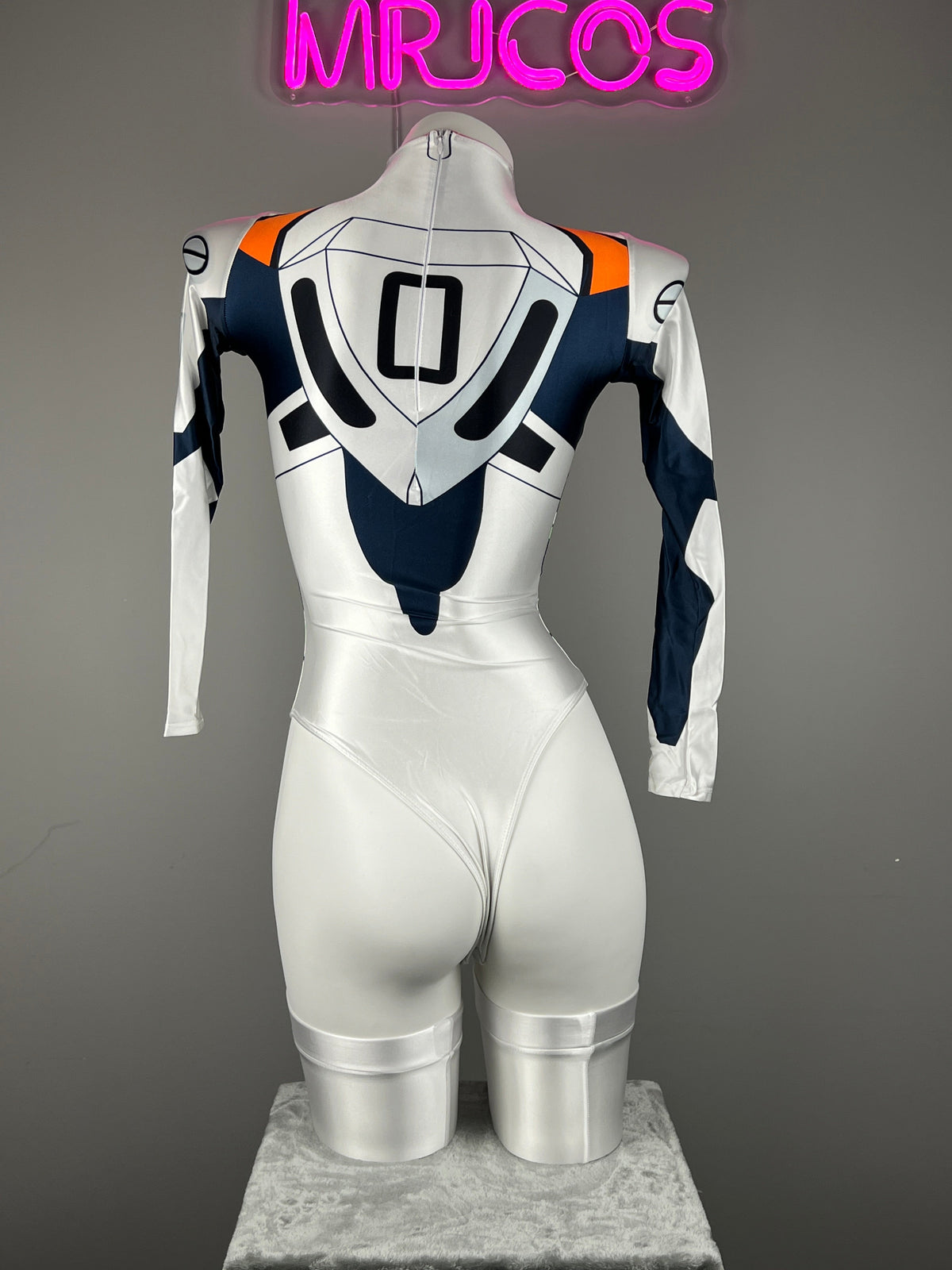 Anime Style Spandex Cosplay BodySuit Plugsuit Halloween Costume-26