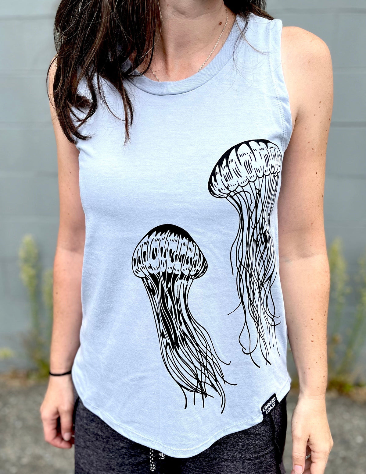 JELLYFISH - Women's Relaxed Tank - Steel-2